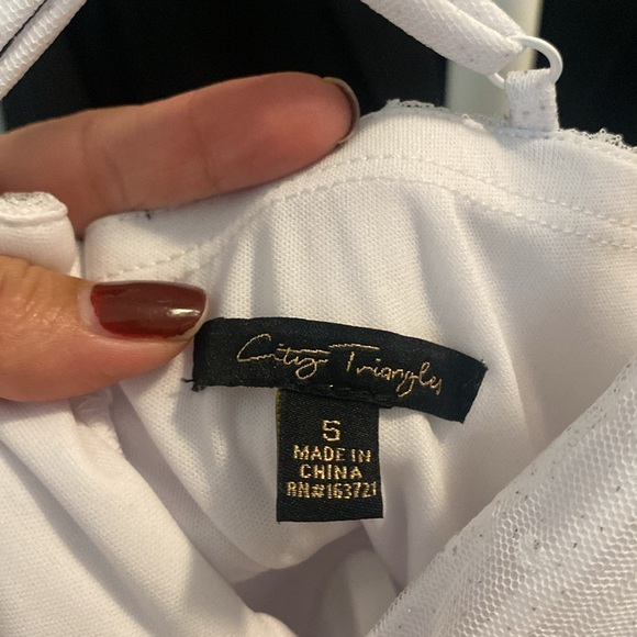 White sparkled mini dress. - Picture 3 of 3